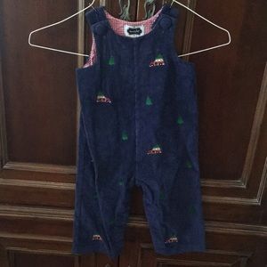 Mud Pie navy corduroy Christmas longall